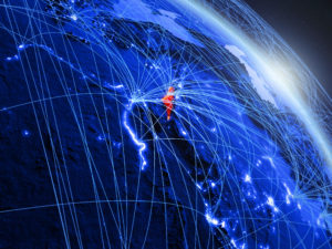 Image of technology connections of our planet